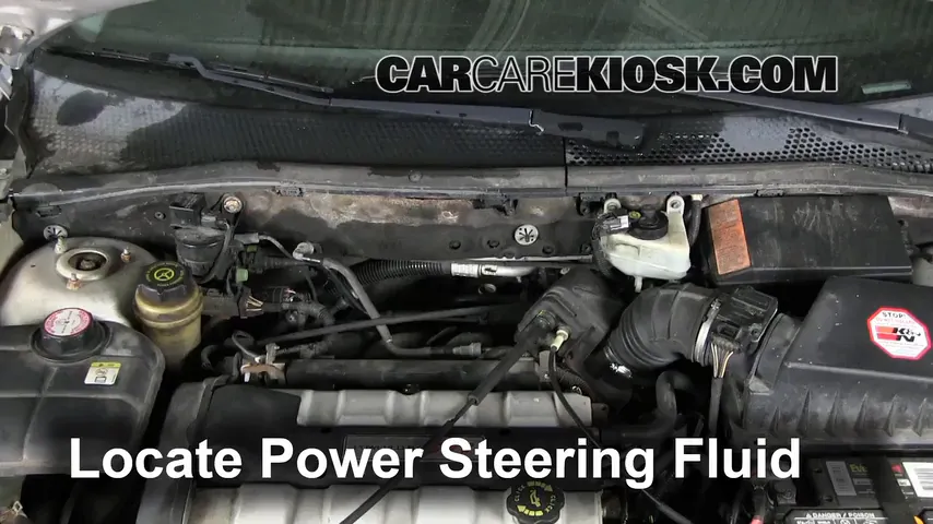 2002 Ford Focus ZX3 2.0L 4 Cyl. Power Steering Fluid Check Fluid Level